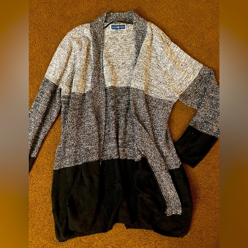 0X Karen Scott Cardigan